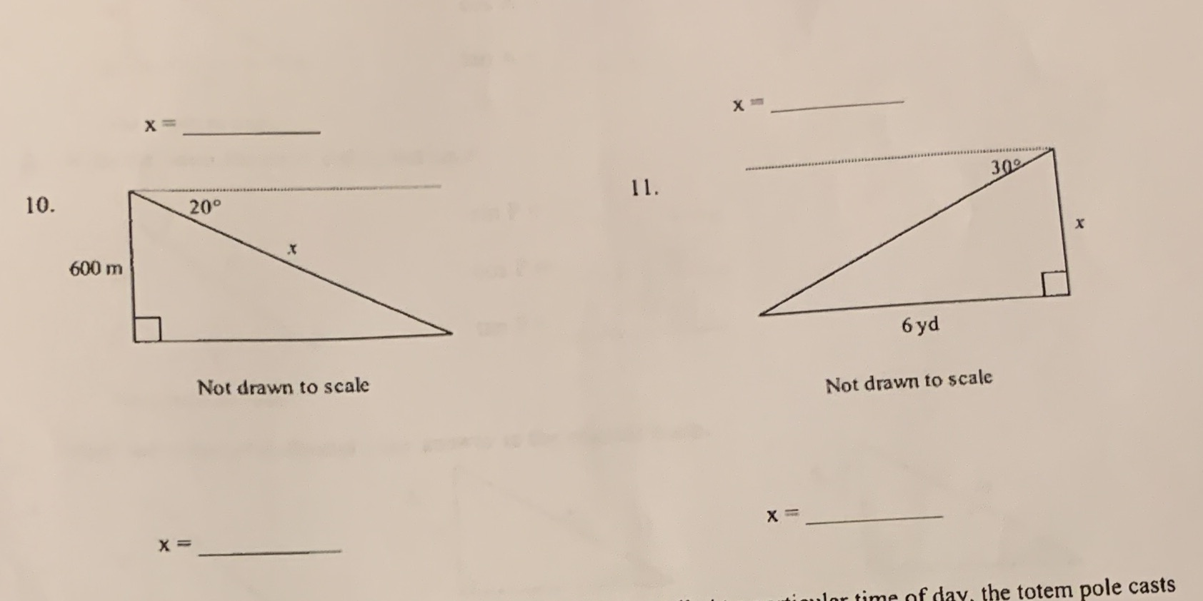 Find the value of x. Round to the nearest tenth X