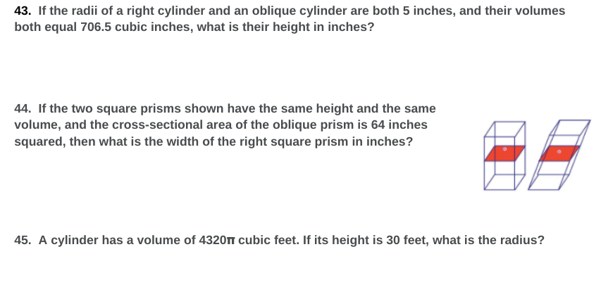 geometry 48. A swimming pool in the shape of a