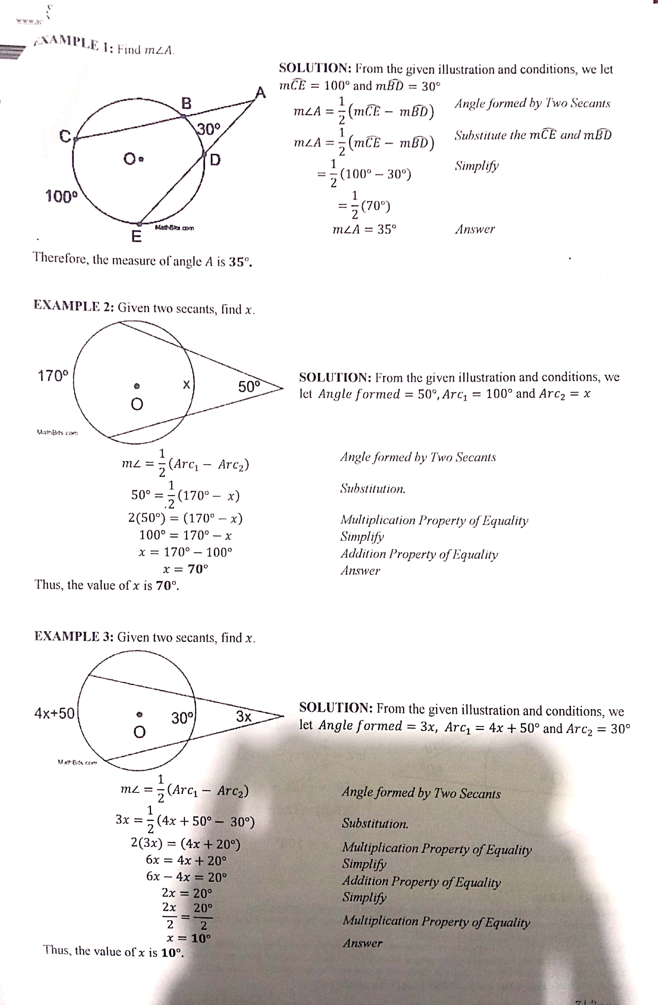 Please help me on my activity on my math subject