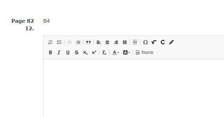 6. Page 82 B4 12. Elove B I US X X T A- A -