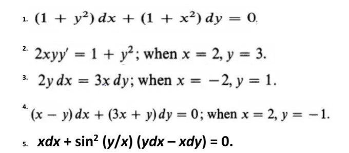 Find the General Solution of the following