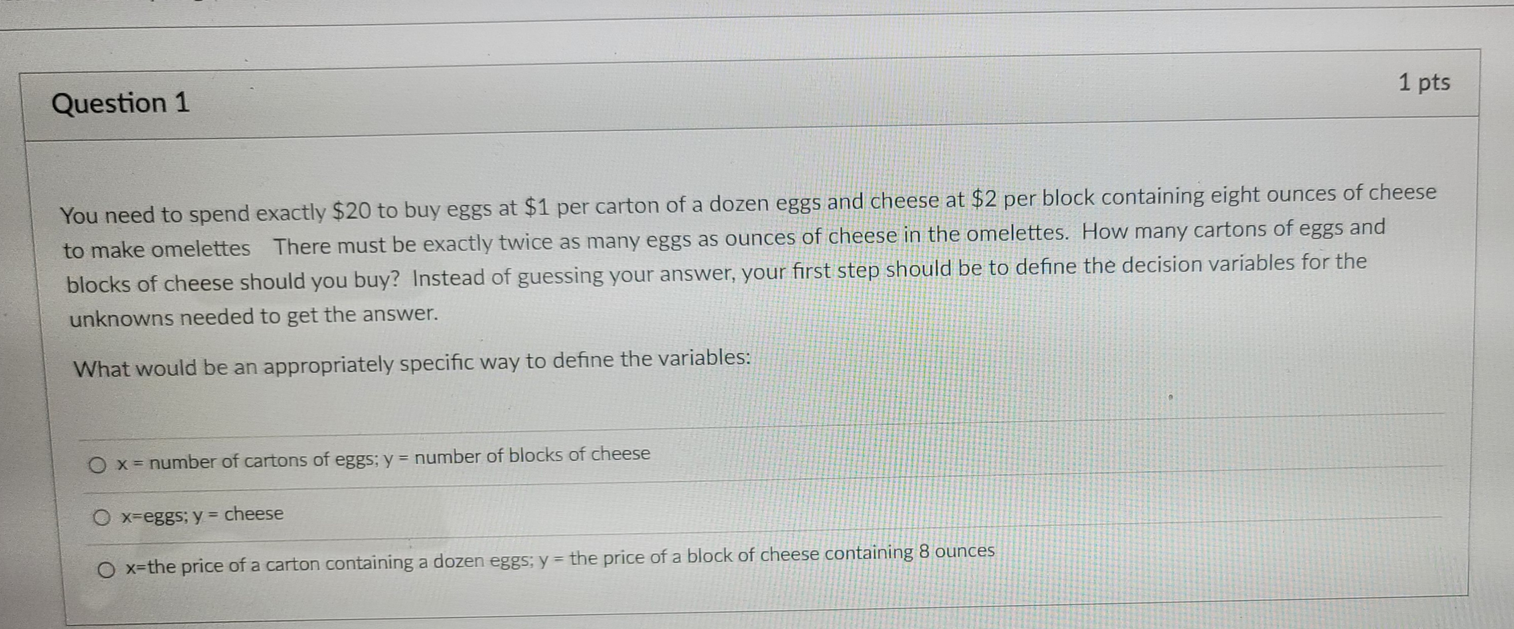 SUBJECT: Quantitative Methods for Business and