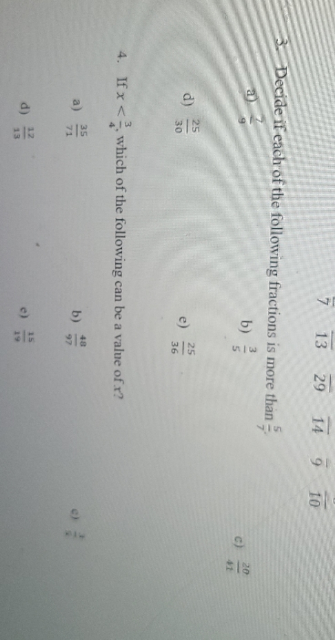 3 and 4 7 13 10 3. Decide if each of the