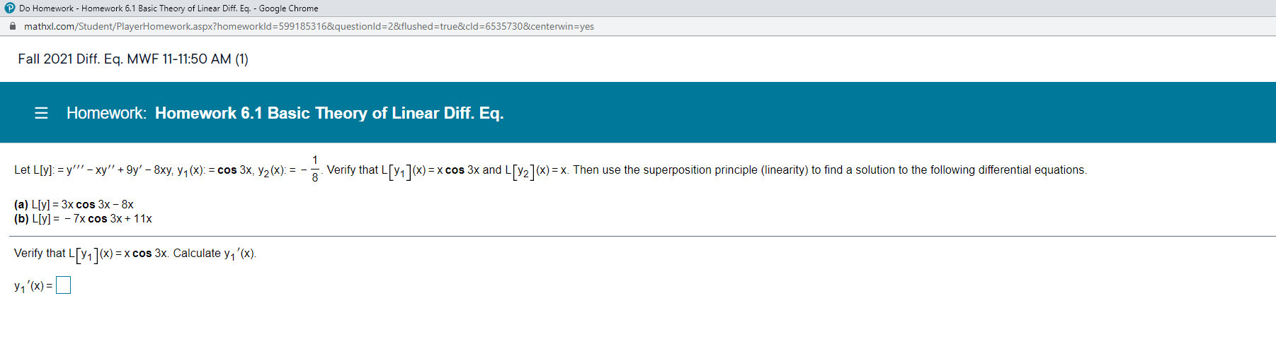 Do Homework - Homework 6.1 Basic Theory of Linear