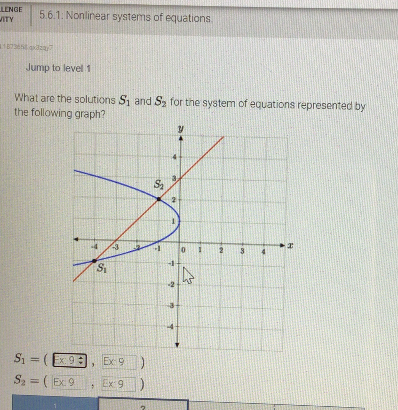 LENGE ITY 5.6.1: Nonlinear systems of equations.