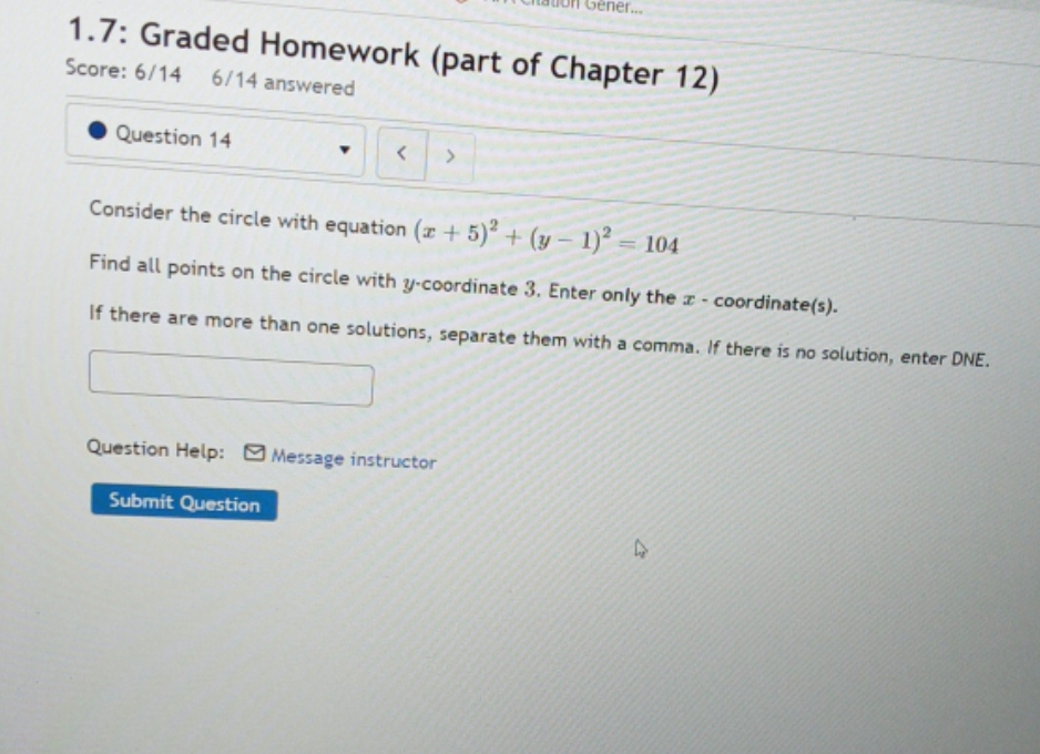 question is in picture 1.7: Graded Homework (part
