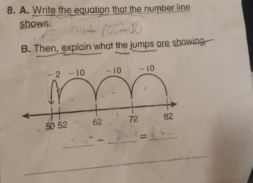 I don't understand 8. A. Write the equation that