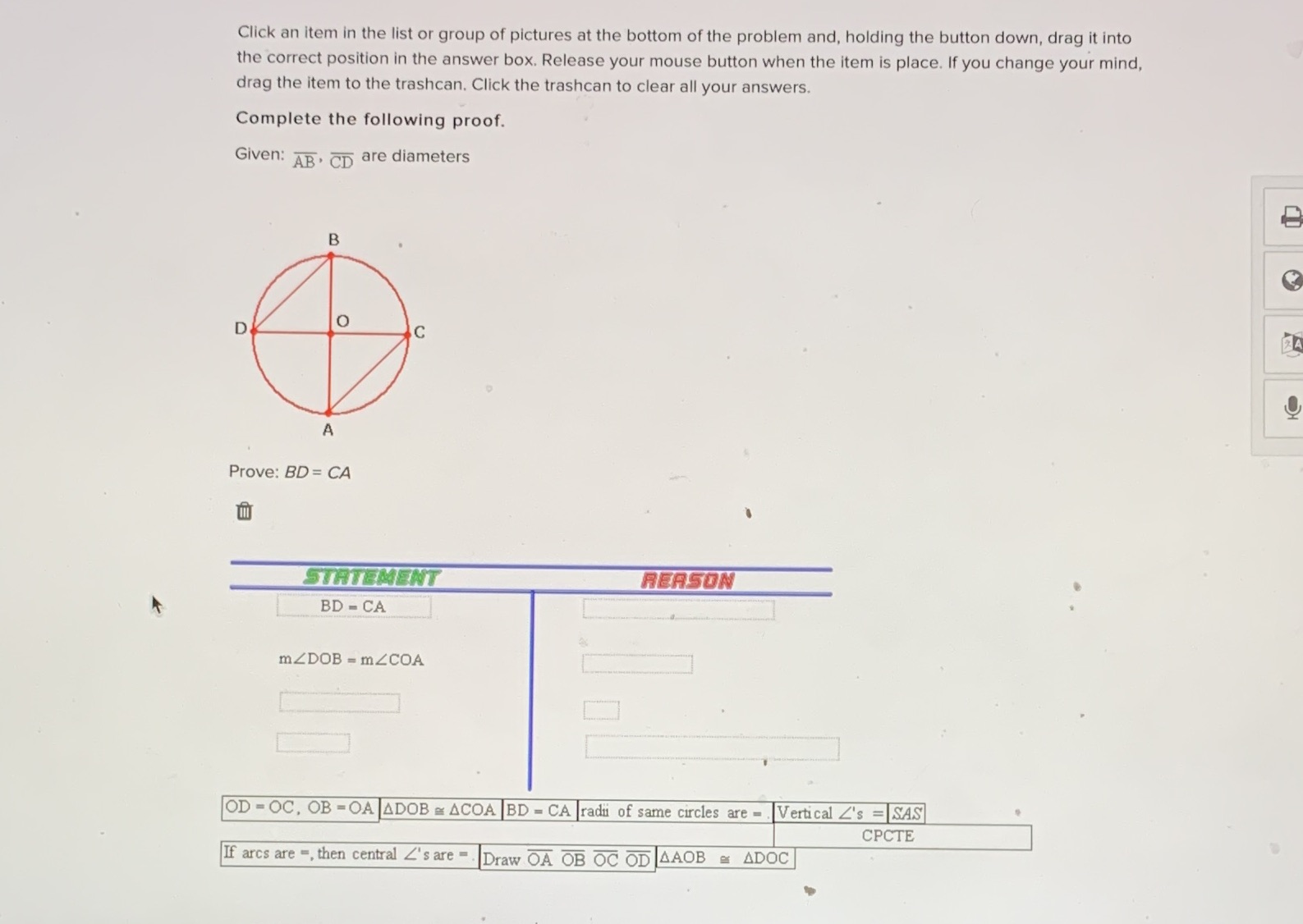 Click an item in the list or group of pictures at