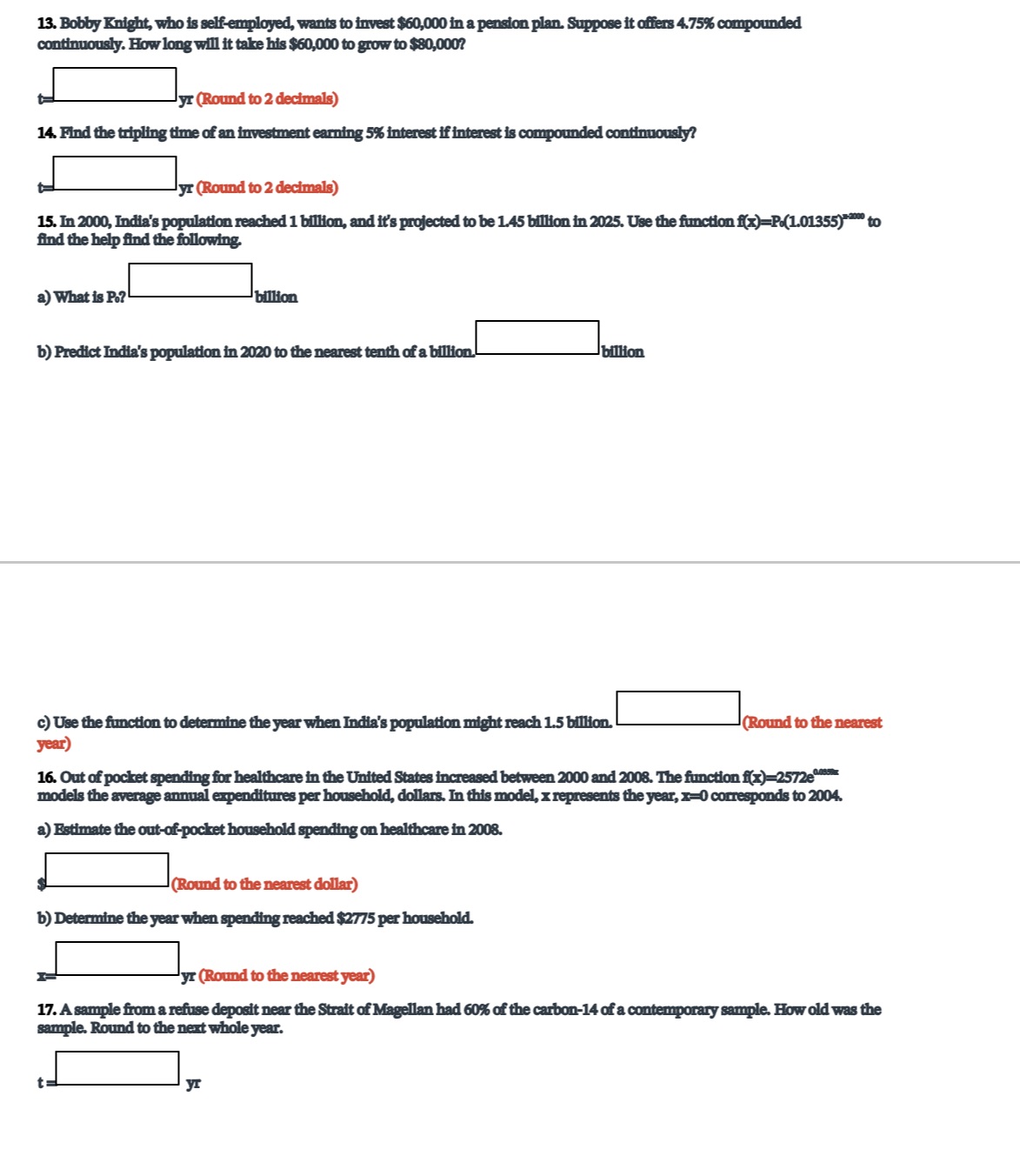 13. Bobby Knight, who is self-employed, wants to