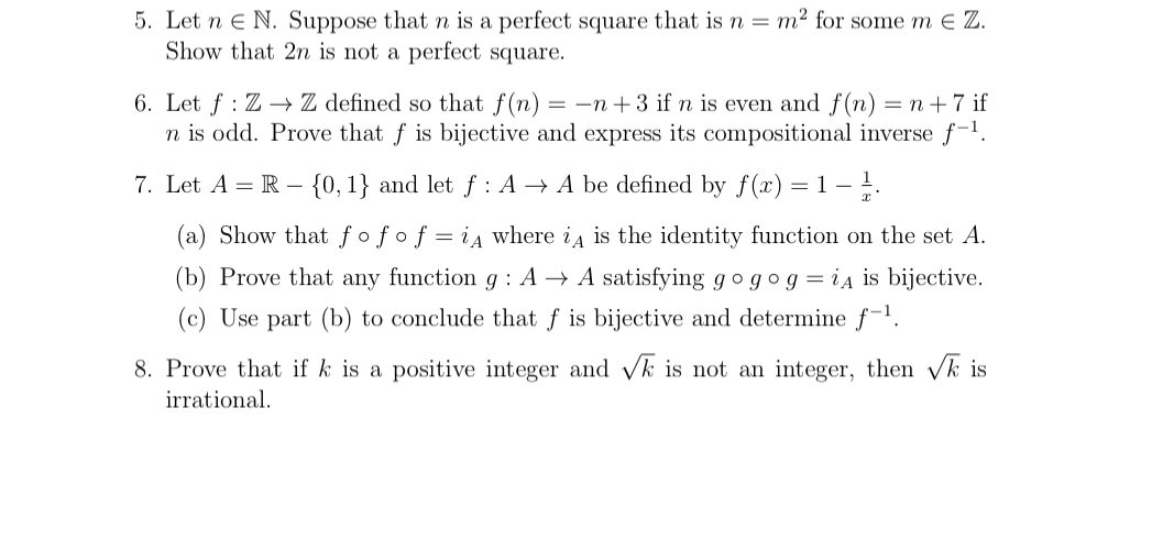 please help 5. Let n E N. Suppose that n is a