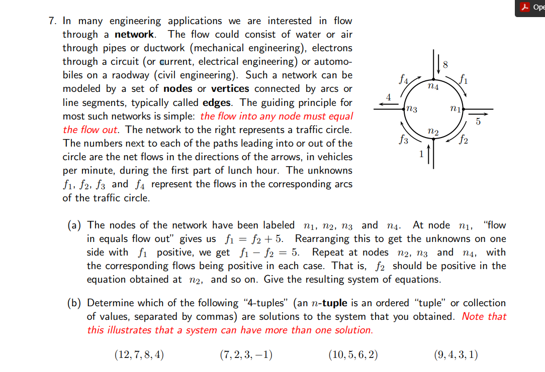 7. In many engineering applications we are