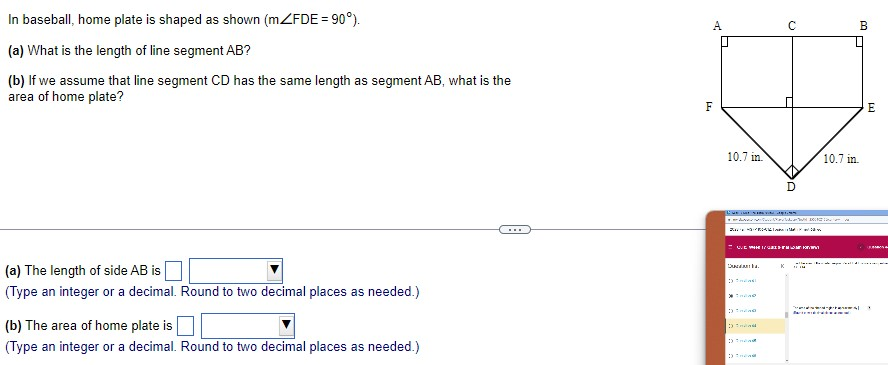 Question 44 Find the area of the shaded region.
