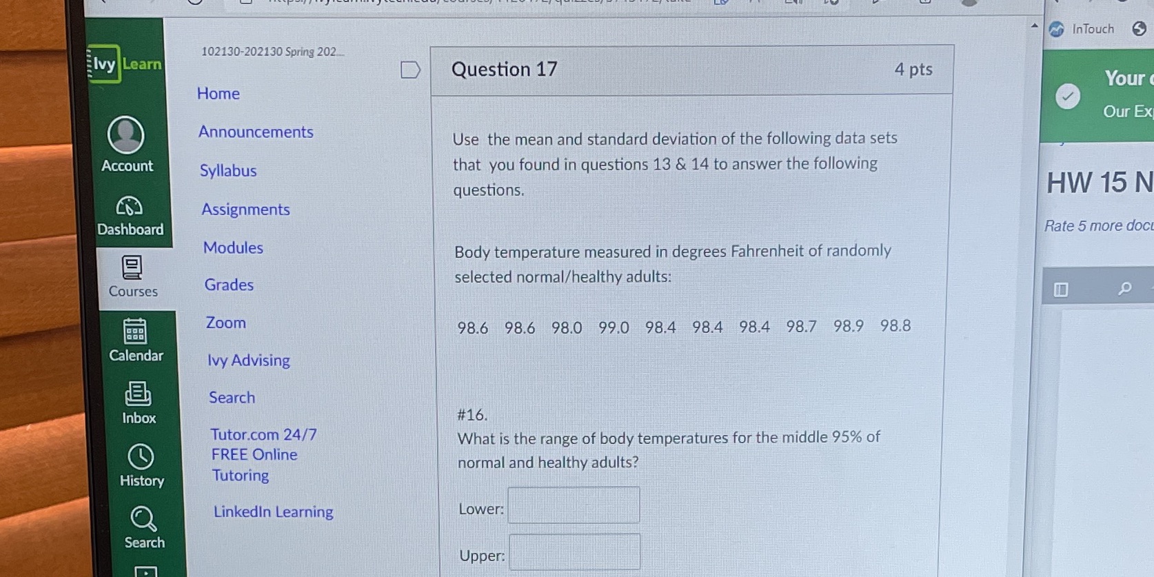 InTouch 102130-202130 Spring 202 Ivy Learn D