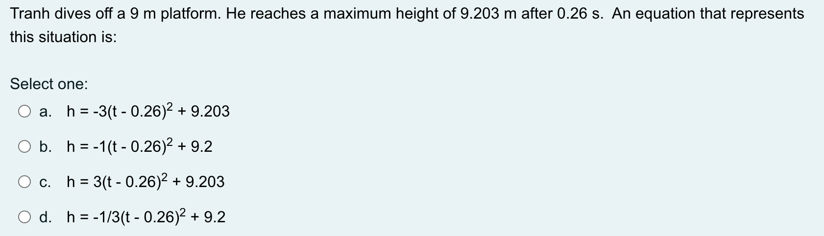 i need help Which set of data is correct for this