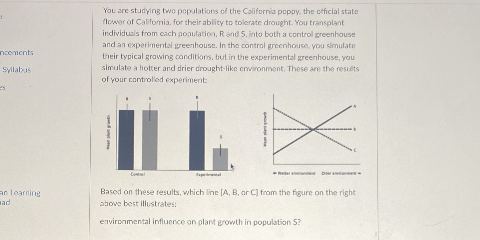 You are studying two populations of the