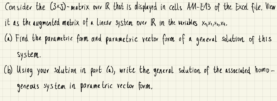 Problem 1: Consider the (3 *J)- matrix over IR
