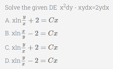 Find the roots of the given DE