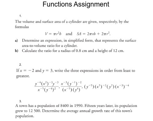 Functions Assignment 1_ The volume and surface