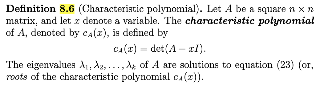 7 4 0 :9 points) The matrix A = 8 6 3 has an