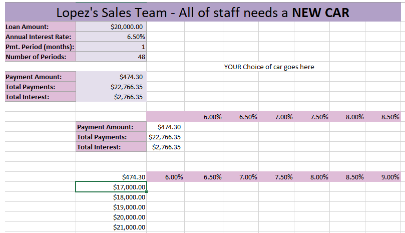 please assist with the formulas that will go in