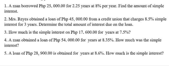 Solve the following problems and show solution 1.