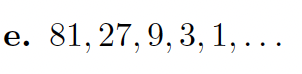 Geometric sequences: \fc. 4, -16, 64, -256, 1024,