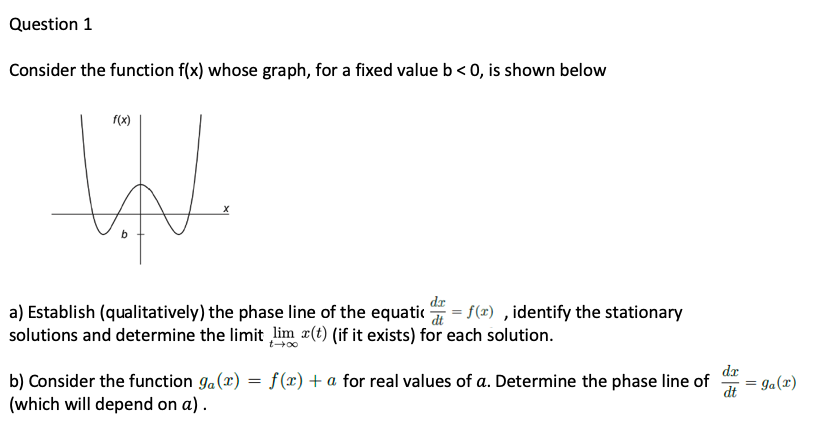 Please answer all a) b) Question 1 Consider the