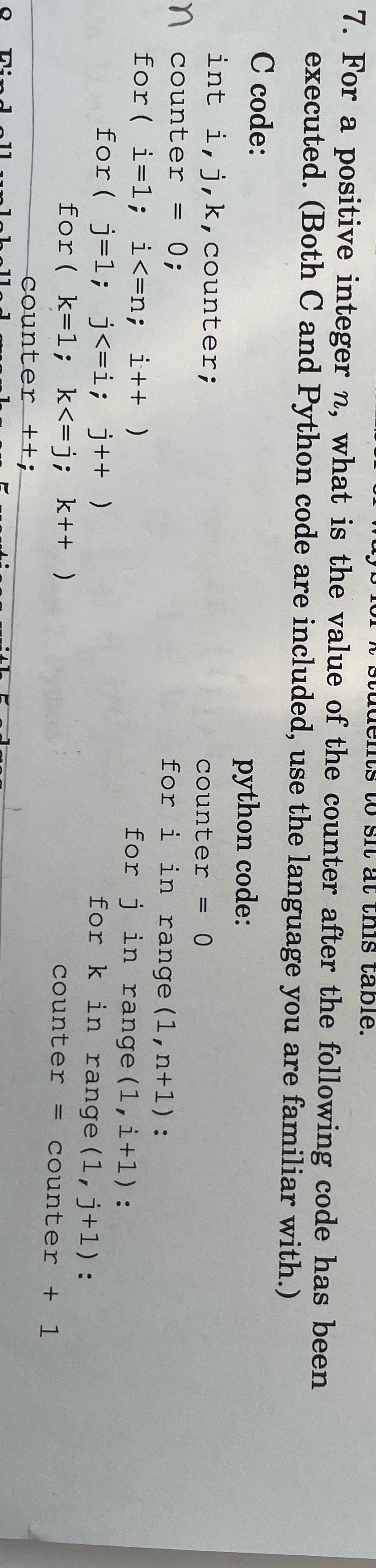 Please give explanation for the steps table. 7.