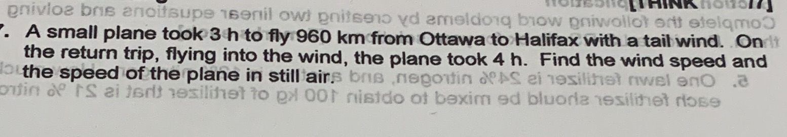 Solve by creating 2 linear equations. privios
