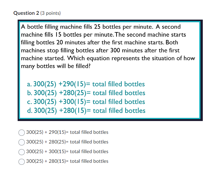 Question 1 {2 points) Due to ination, the price