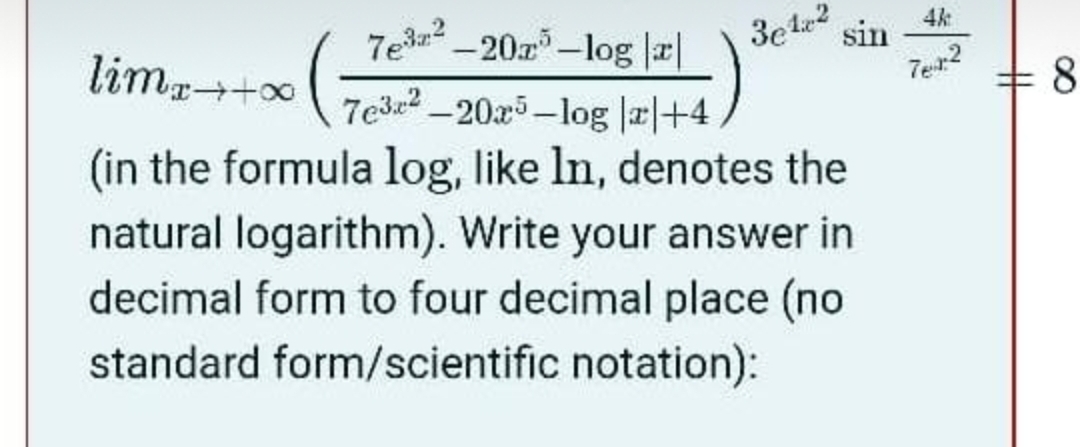 Please help me with the following mathematics