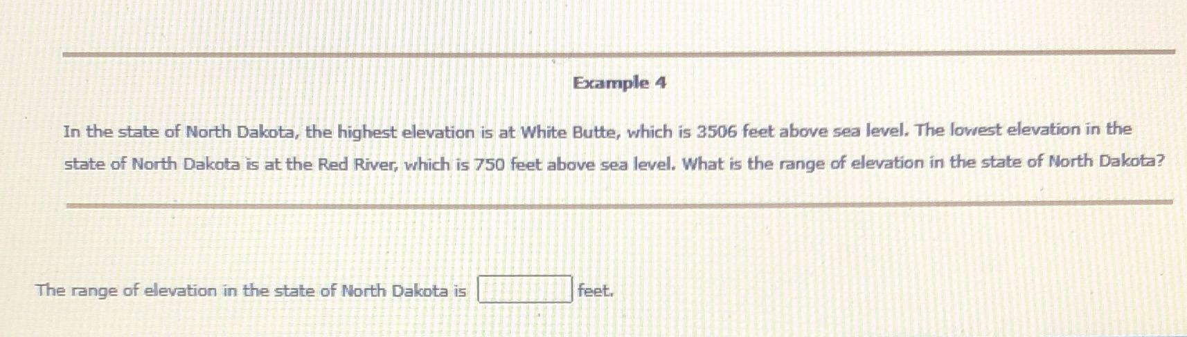 Please help Example 4 In the state of North