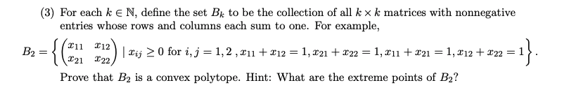 Please look at picture below (3) For each k E N,