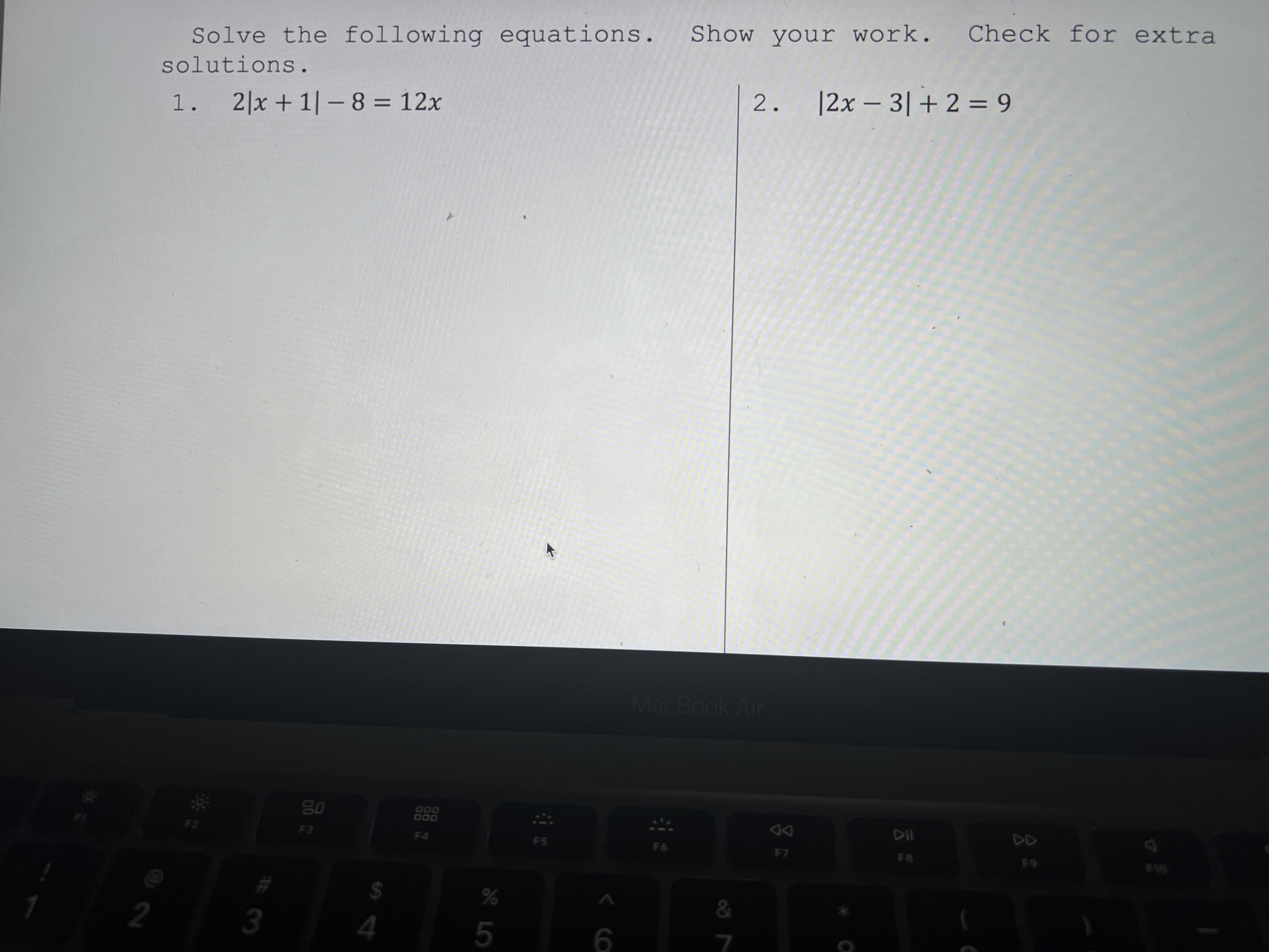 Graph each of the following on the grid provided.