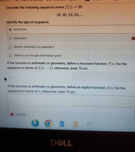 I need to know if the function is arithmetic or