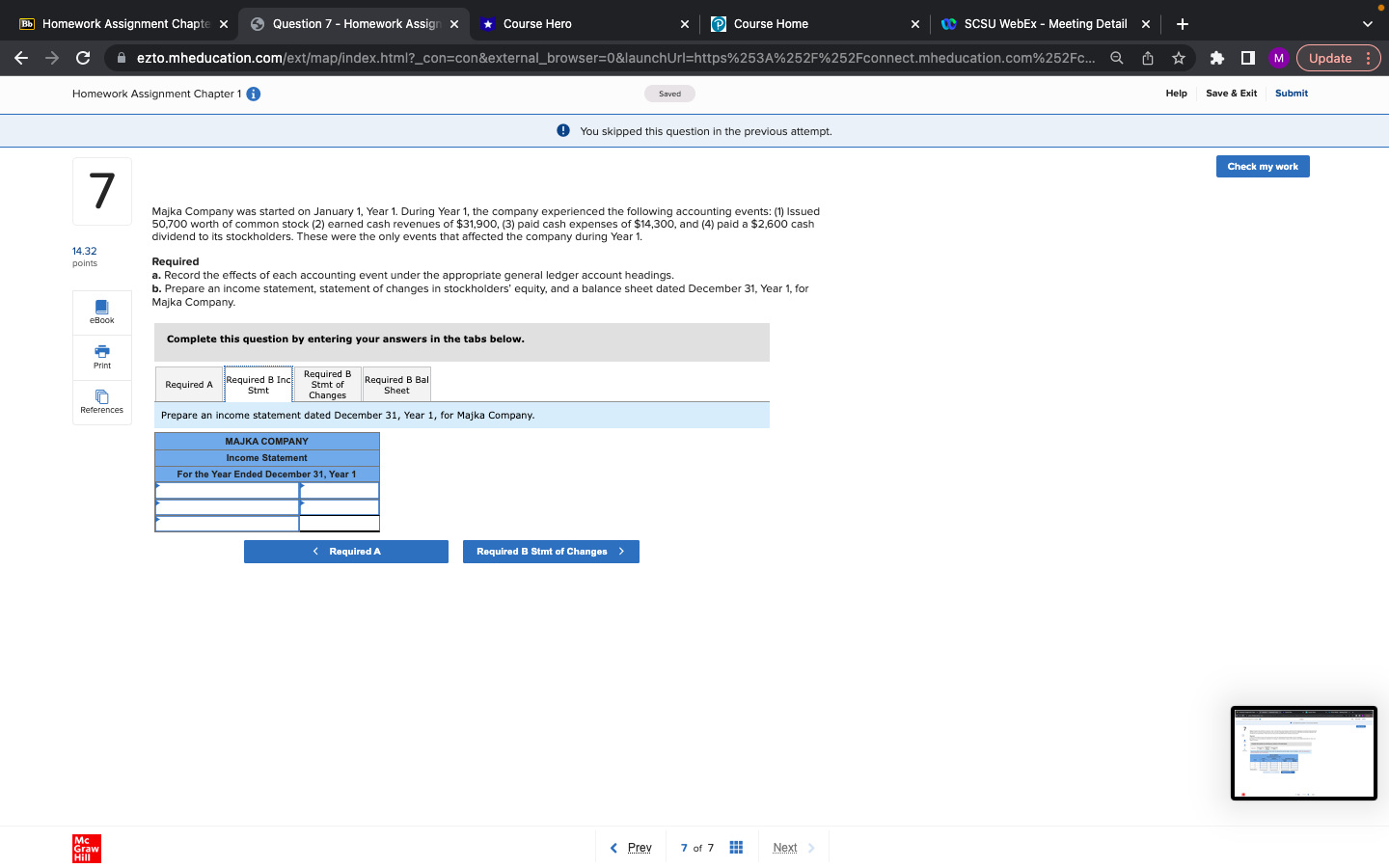 Bb Homework Assignment Chapte x Question 7 -
