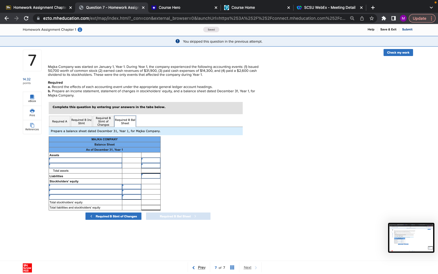 Bb Homework Assignment Chapte x Question 7 -