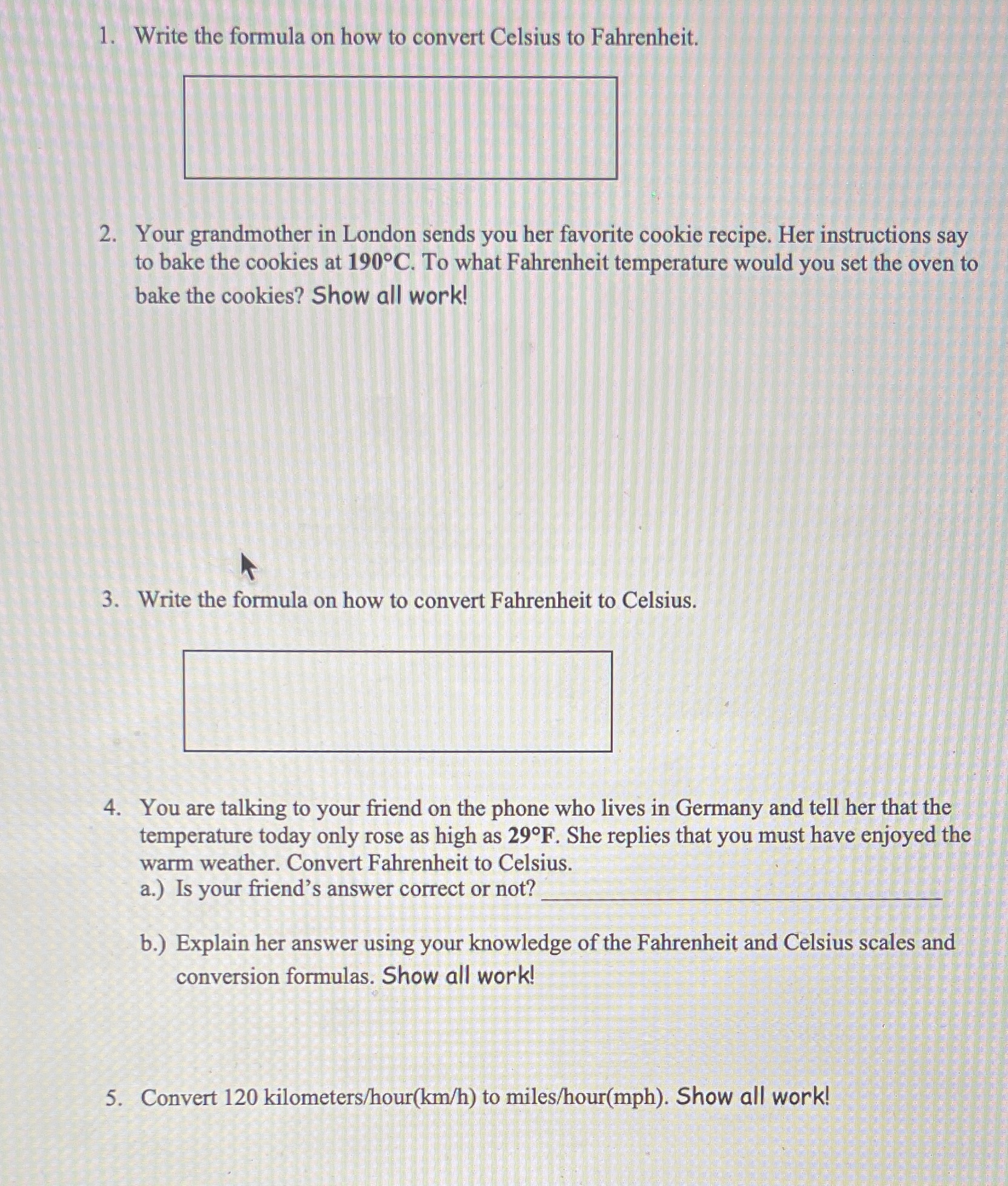 Help please 1. Write the formula on how to