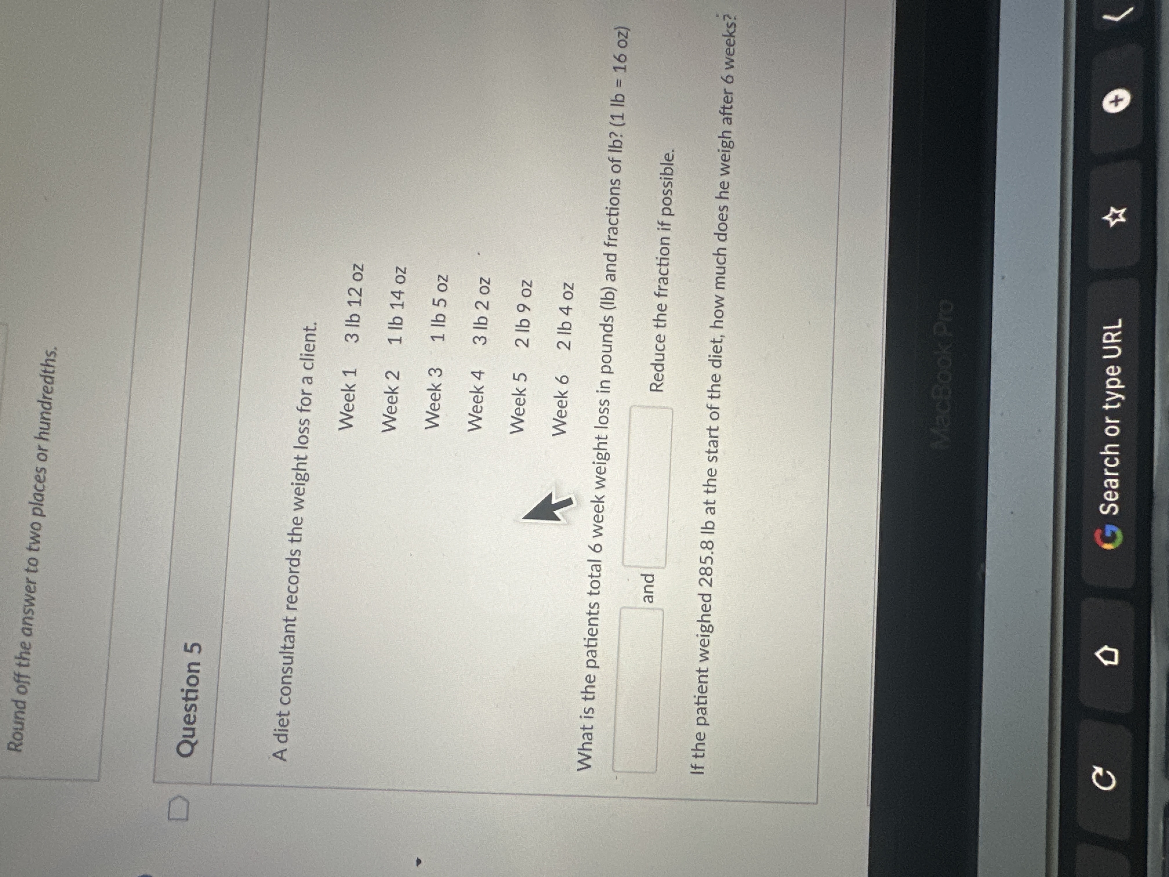 Round off the answer to two places or hundredths.