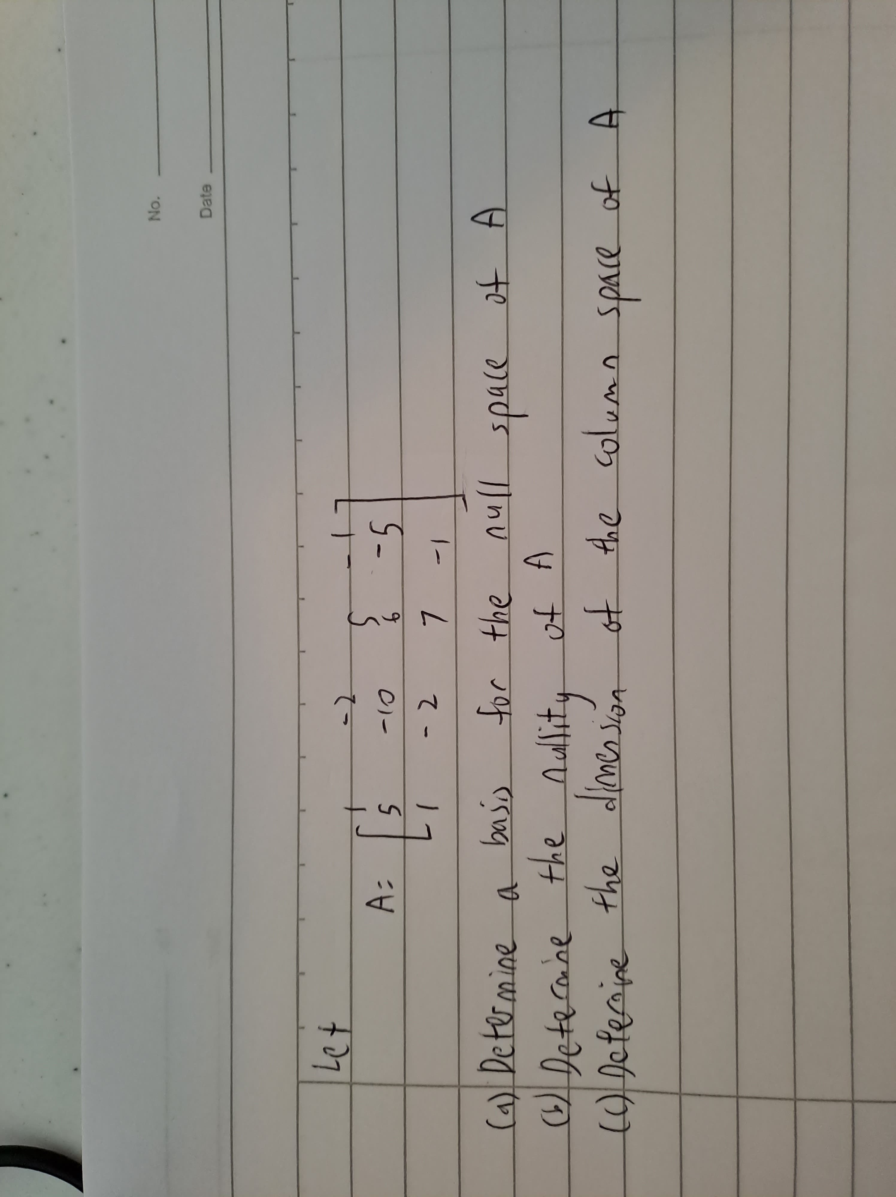 No. Date - in - 10 - 5 - 2 - 1 ( 9 ) Determine a
