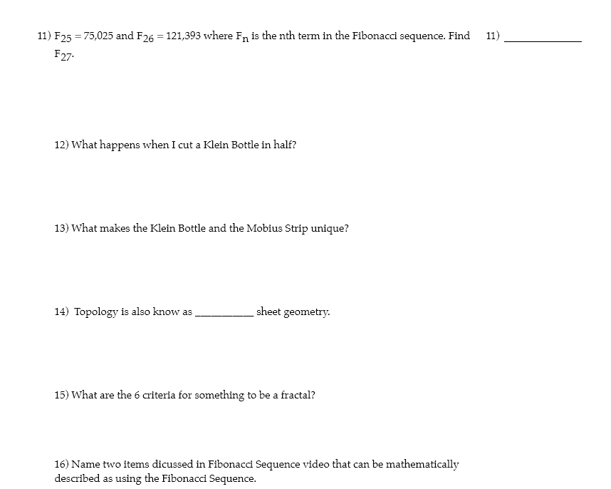 MGF 1107 MyMathLab Test # 3 Review Name SHORT