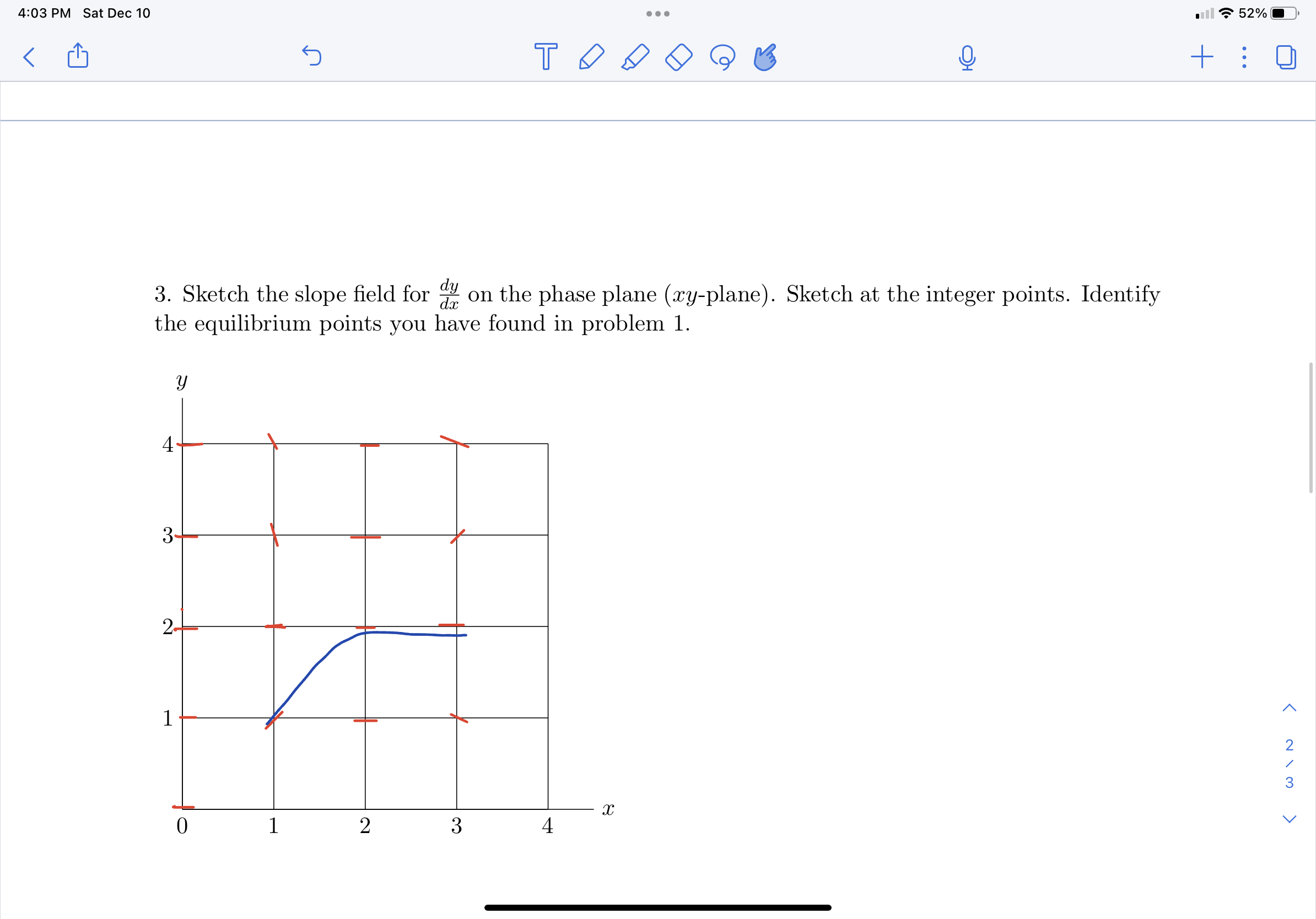 4:03 PM Sat Dec 10 . . " 52% O < 5 TODO O + : 0