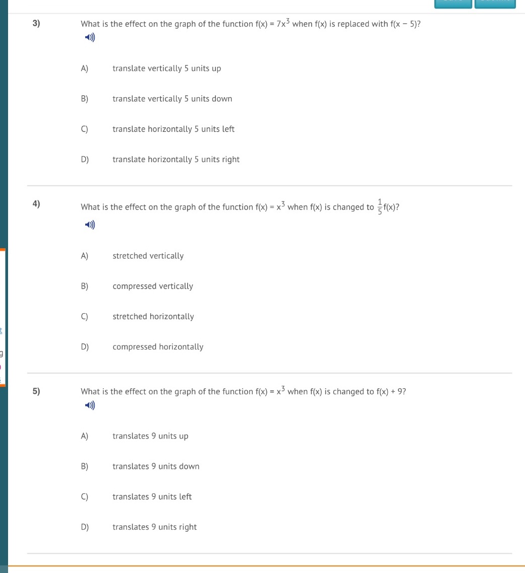 3) What is the effect on the graph of the
