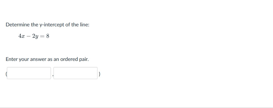 Determine the y-intercept of the line: 43323328