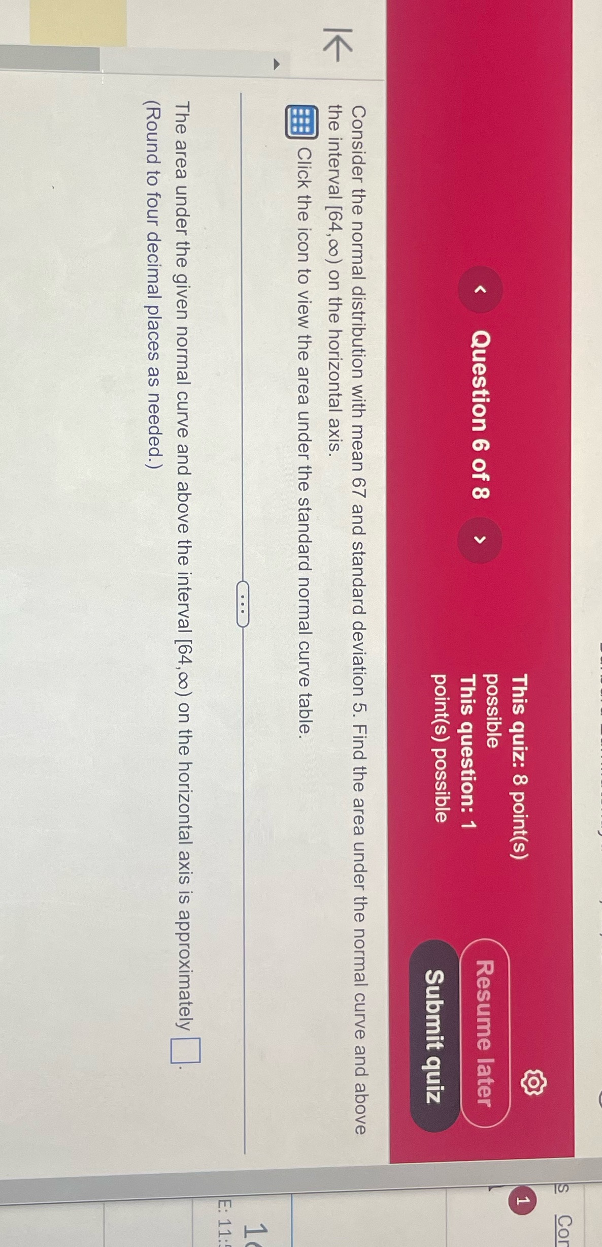 Cor This quiz: 8 point(s) possible v Question 6