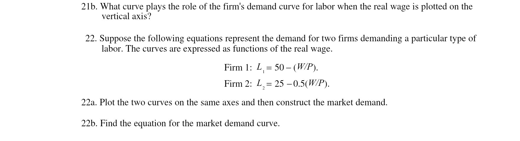 21b. What curve plays the role of the firm's