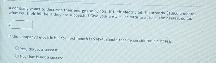 what will their bill be and were they success or