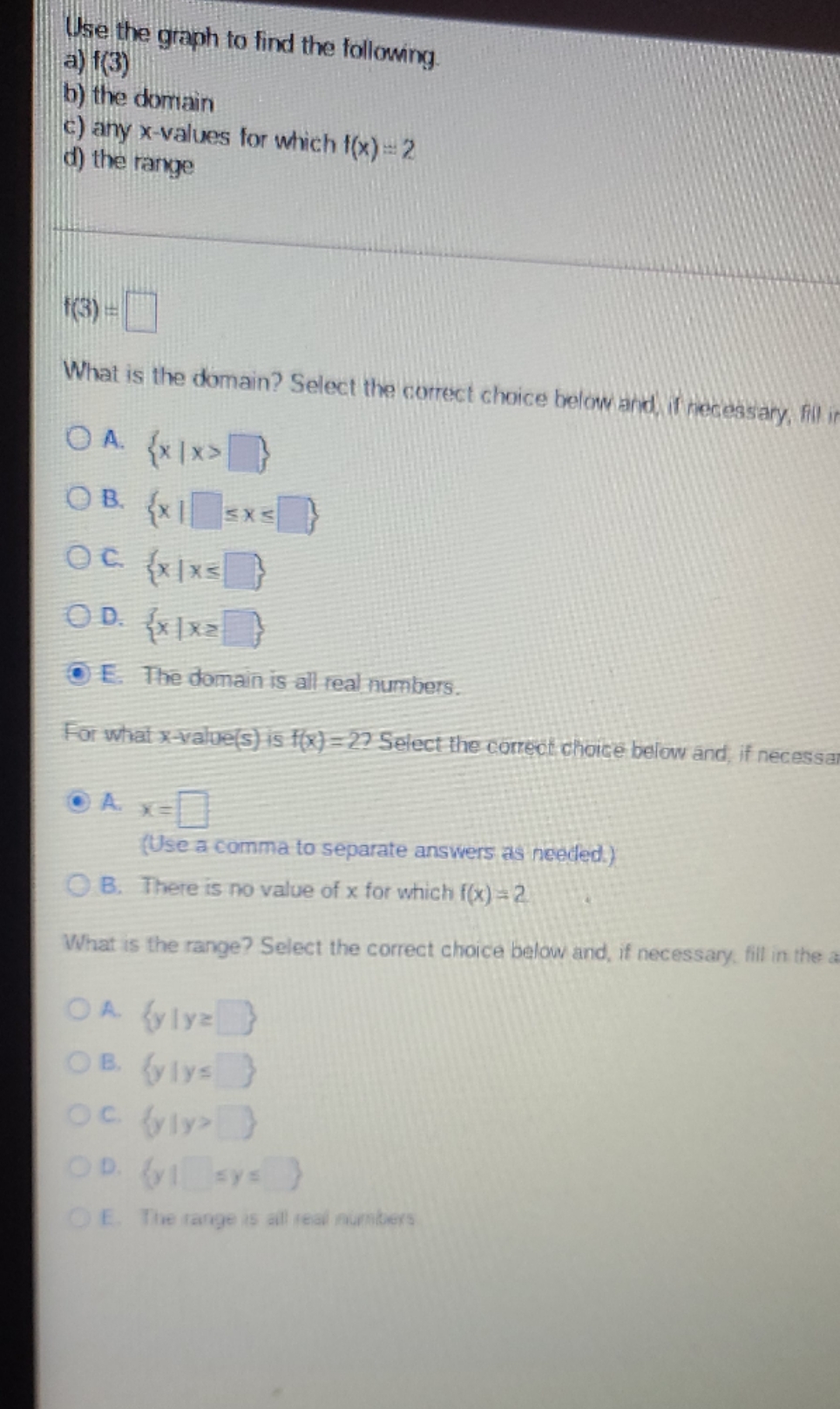 Can you help me with this? Use the graph to find