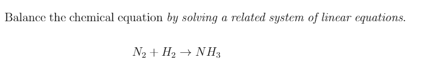 please quick help Balance the chemical equation