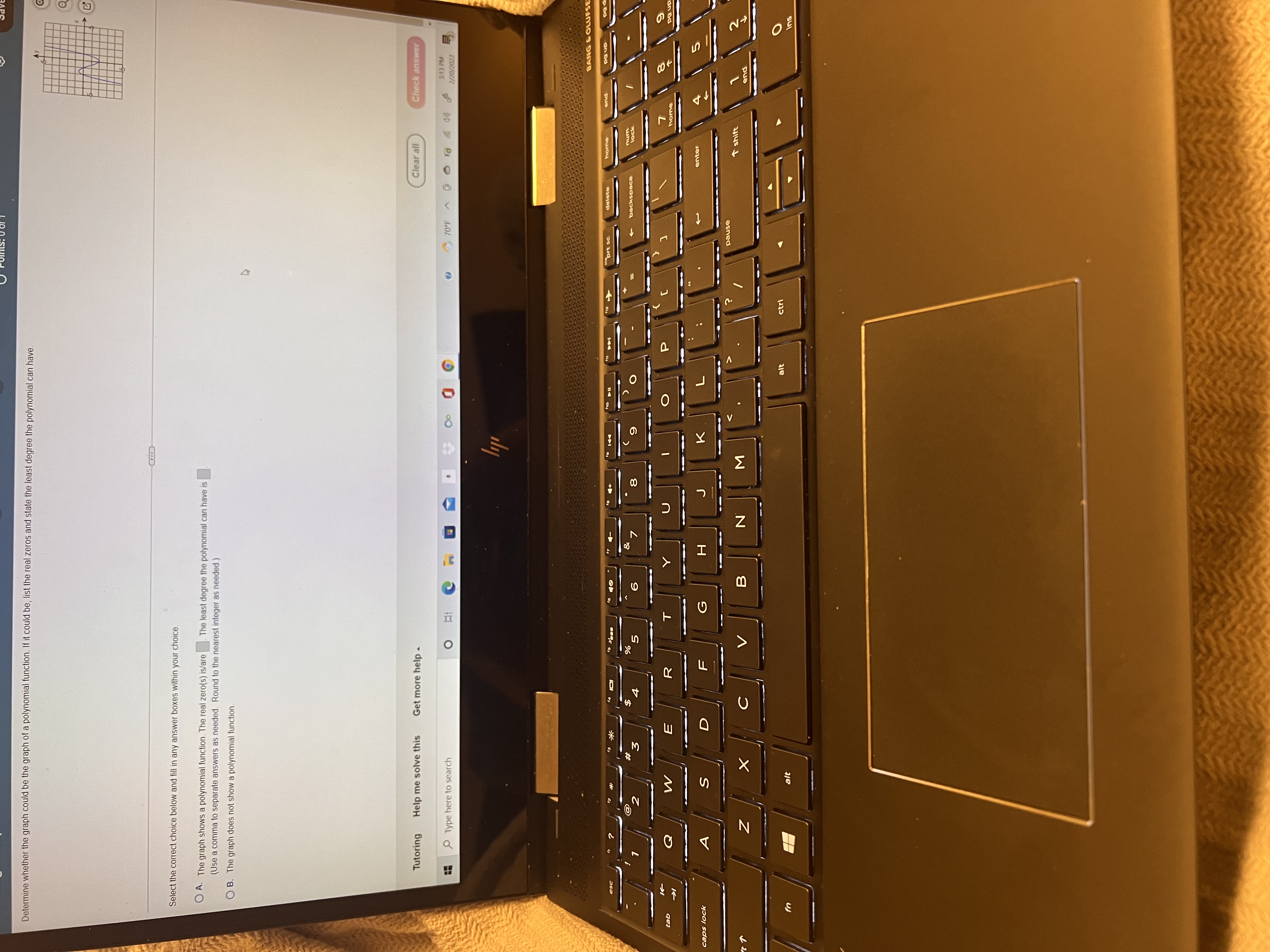 Determine whether the graph could be the graph of